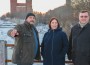 Lisaks tulevaste riigigümnaasiumide asukohtade ülevaatamisele jalutas haridus- ja teadusminister Mailis Reps eile Kreenholmi rajoonis, kuhu võidakse kolida sisekaitseakadeemia. Teejuhid olid erakonnakaaslased Mihhail Stalnuhhin ja Andrus Tamm.